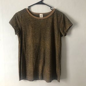 Free People Leopard Print Tee